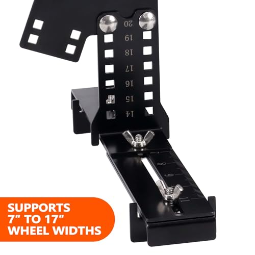 Image of Wheel Fitment Tool and Simulator, Offset Measuring Mockup Tool, Fits 14-22 Inch Rim Diameters and 7-17 Inch Widths, 5-Lug Bolt Pattern