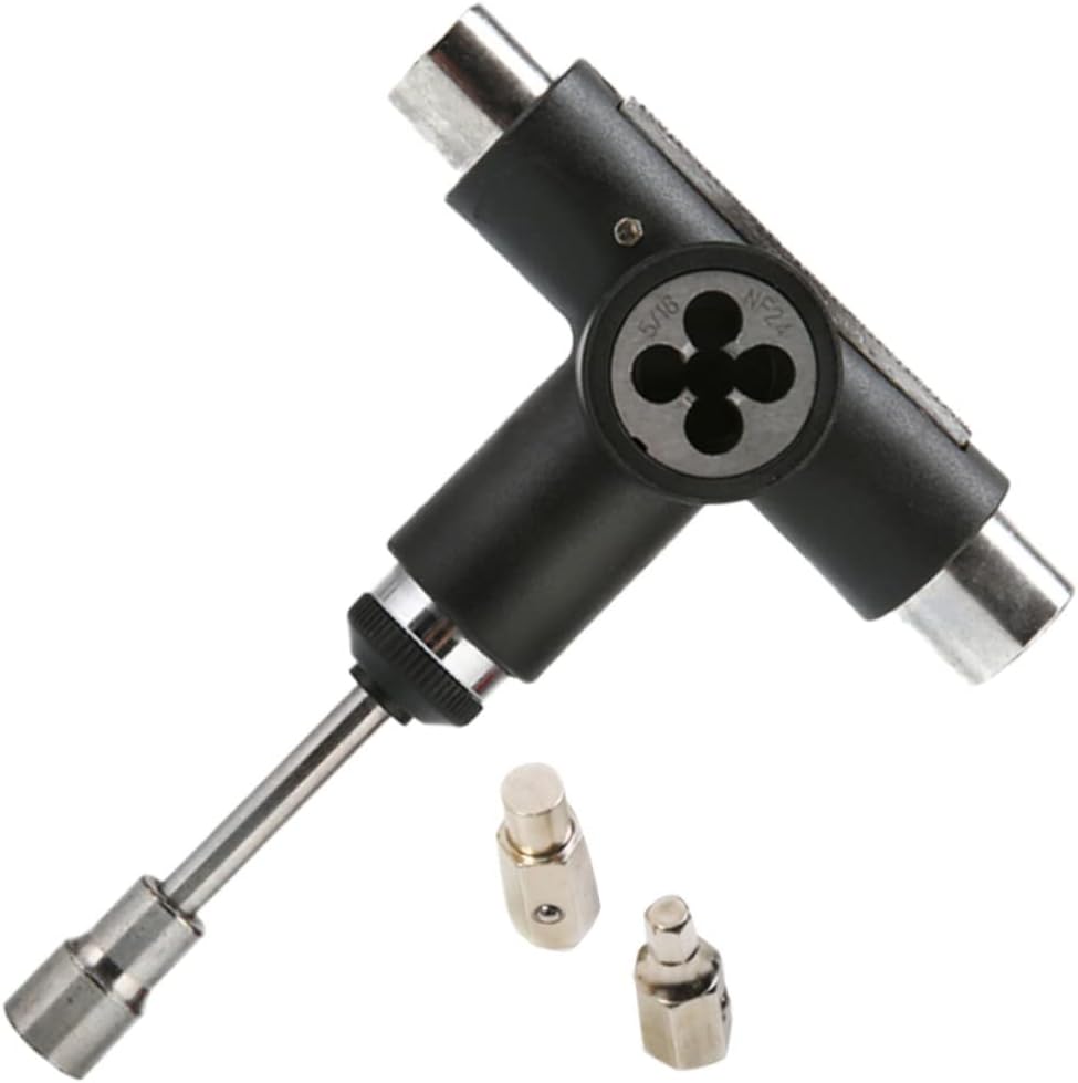 Yardwe All in One Tool Skate Board Skateboard Tool Multi-Function Skateboard t Tool All in One Skate Tool
