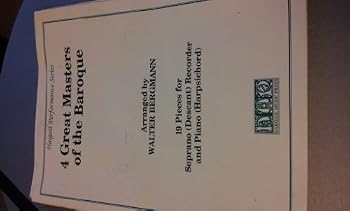 Paperback Four Great Masters of the Baroque: Score & Part (Hargail Edition) Book