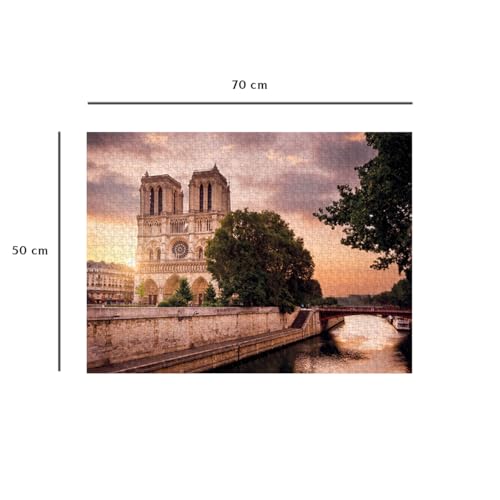 Puzzle 1000 pièces Nathan Notre Dame de Paris au crépuscule - vue 8