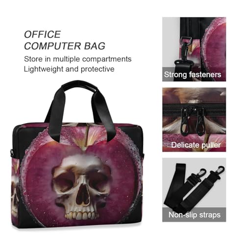 Maletín para laptop con diseño calavera para 13-16 pulgadas miniatura 6