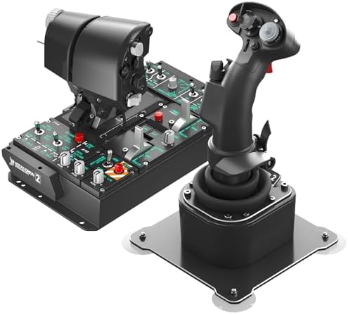 WINCTRL Orion2 HOTAS StrikeAce EX:Enhanced High-Precision Metal Throttle Grip with Expanded Controls, Advanced Throttle Base, and Finger Lift - Innovative Design and Powerful Processing - 1