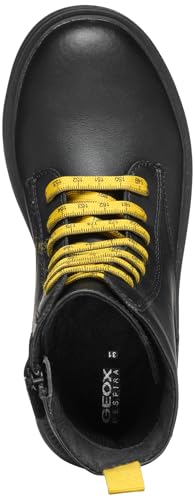GEOX JUNIOR J ECLAIR GIRL BIKER/AMPHIBIANS BOOTS BLACK/YELLOW 32_EU – Ansicht 2