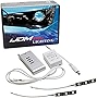 iJDMTOY (2) 3-SMD-5050 RGB LED Demon Eye w/Remote Compatible With Car Motorcycle Projector Headlight Demon Eyes Retrofit
