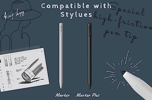 Image of 10PCS Marker Pen Tips for Remarkable 1 /2 Stylus Marker Pen Plus Replacement Soft Nibs,Tips with Tool (10 PCS /2B) For Tablet Devices, Black