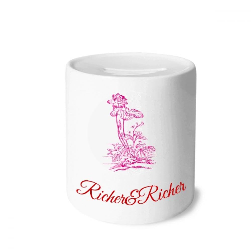 Tirelire fleur de lotus riche en eau, cadeau idéal pour pendaison crémaillère