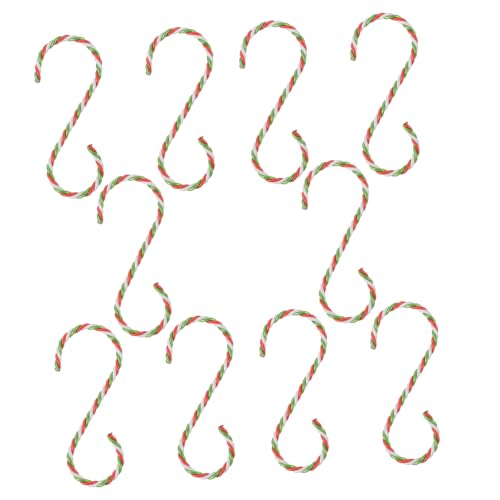 STOBAZA 10pcs Christmas Stocking Hooks Elegant Ornament Clips for Mantle Fireplace Decorations Versatile Hangers for Xmas Tree Wreaths Holiday Parties