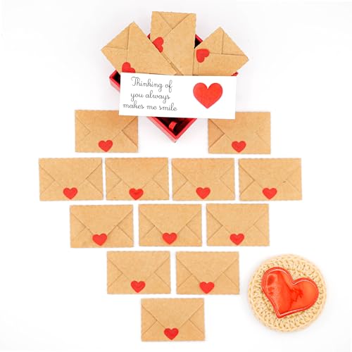 Image of Mini Love Notes card with envelopes: Love cards for Mother's Day, I love you for boyfriend, girlfriend, Wife, Mom from daughter,son, Dad, Love notes for her, love you cards for him, i love you gifts for him