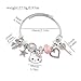 Hello Jewelry Bracelet Charms Braclet, Pink Kitty Bangle Women Matching Accessories, Gift for Her