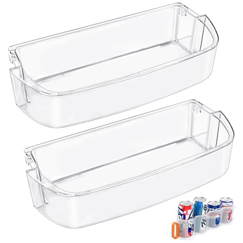 [2 PACK]UPGRADED WPW10710203 Refrigerator Door Bin Compatible With Kenmore Whirlpool Refrigerator Door Shelf Parts W10710203 W10451871 Whirlpool Fridge Door Shelf Replacement WRS571CIHZ01 WRS588FIHZ00