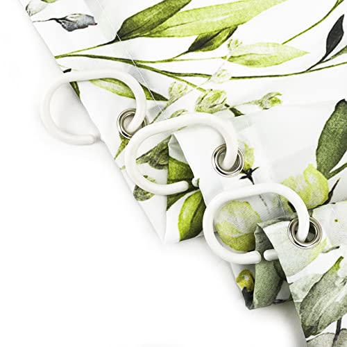 Lb Sage Green Eucalyptus Leaves Shower Curtain Watercolor Plant Leaf With Butterfly Shower Curtains Spring Nature Botanical Bathroom Decor With 10 Hooks Machine Washable Polyester Fabric 60X72 Inch #TOP5