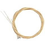 HIAKDOFT Akustik Bass Saiten Carbonstahl Ersatzsaiten für Musikinstrumente Langlebig und Einfach zu Wechseln Geeignet als Bass Zubehör und Ersatzteile für Akustische Bassgitarren