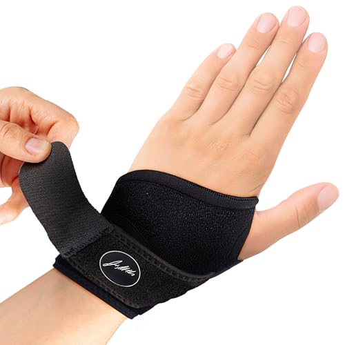 Dr. Arthritis Muñequera Tendinitis Desarrollada por Médicos - Muñequera Tendinitis Pulgar, Síndrome Túnel Carpiano, Lesiones Ligamentos [1 Unidad, Negra]