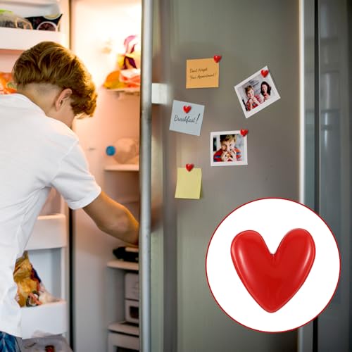 12 Imánes para Refrigerador en Corazón Rojo miniatura 2