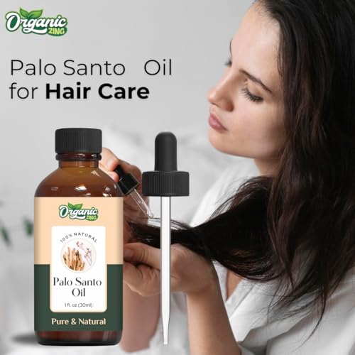 Image of Organic Zing Palo Santo (Bursera graveolens) Oil | Pure & Natural Essential Oil for Aroma, Diffusers, Skincare & Hair care- 30ml /1.01fl oz