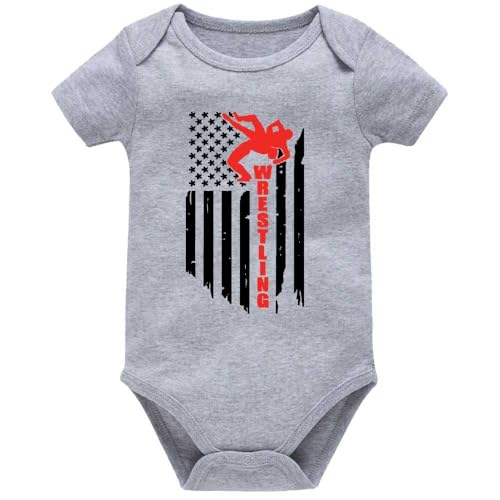 0-24 Months Rompers Wrestling Training National Flag Infant Baby Bodysuit