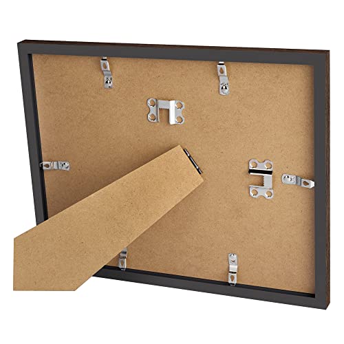 Image of upsimples Certificate Frame, 8.5 by 11 Glass Diploma Frames, 10 Pack, Brown