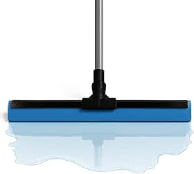 Rodo de Limpeza 40cm com Base de Metal Reforçada e Lâmina Emborrachada – Alta Durabilidade, Secagem Eficiente, Ideal para Pisos e Áreas Molhadas (Sem Cabo, Cor Sortida)
