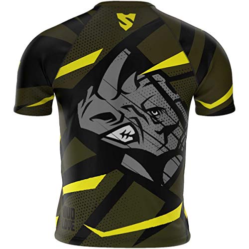 SMMASH Mud Rhino Sportiva t-Shirt Uomo Manica