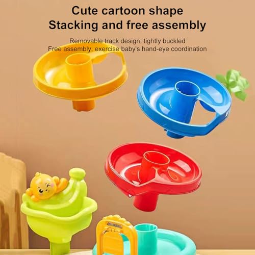 Générique Ball Launching Toy, Stacking Balls, Abs Material Bright Colors Interactive Play Easy Grip Easy Assembly Lightweight, Kids Tower Game for Home Family Entertainment, 11.42x6.3x12.2 inches – Image 5