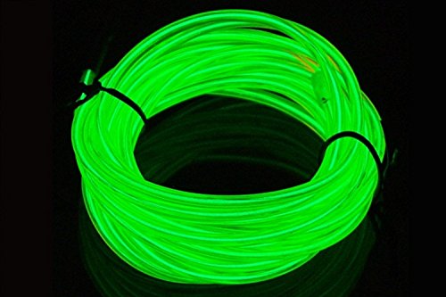 2m EL Wire Green 6ft ELE Glowing Only Cable Neon Led Light UV