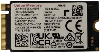 OEM Union Memory 256GB M.2 PCI-e GEN 4X4 NVME SSD Internal Solid State Drive 42mm 2242 Form Factor M Key