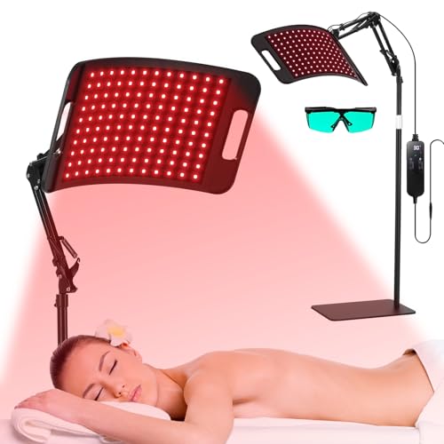LEDINO Red Light Therapy for Body face-660nm 850nm Infrared Light Therapy Device 3 in 1 Led Beads,360° Adjustable Head, Home Use,Gift idea for Mom Women Wife Sister Girlfriend