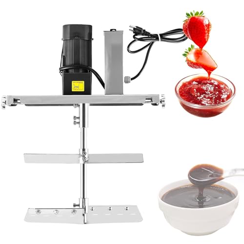 Mezclador automático de ollas, mezclador de alimentos de acero inoxidable con doble paleta de agitación y velocidad ajustable para condimentos de olla caliente y salsa de sopa