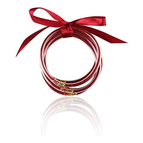 tenghong2021 Glitter Filled Jelly Bracelets Cover