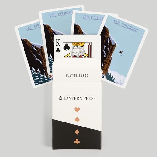 Baraja de Poker Lantern Press Vail Colorado 52 Cartas miniatura 6