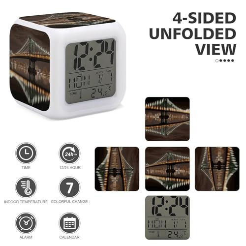 Réveil numérique pour les gros dormeurs avec affichage LED - 4