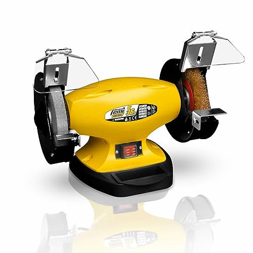 SMERIGLIATRICE MOLA DA BANCO ø 150 mm LUCIDATRICE CON SPAZZOLA 450W BG36N