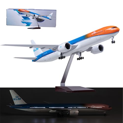 Modèle d'avion de ligne Boeing 777 réplique résine 1:157 jet de collection