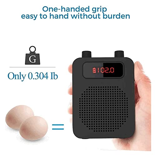 DWCJIE Draagbare spraakversterker Persoonlijke luidspreker Microfoon Headset Oplaadbaar Mini-systeem for leraren… - Image 7