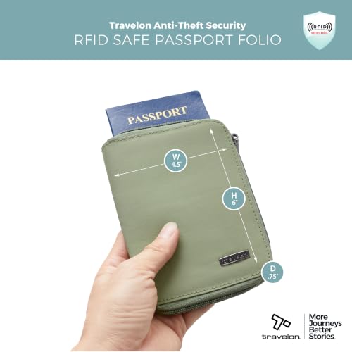 Image of Travelon RFID Blocking Passport Zip Wallet