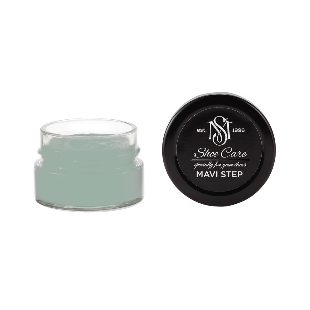 Crème de Cirage Premium - NCS S 3010-G Sauge Grisée - Soin Nourrissant & Rénovateur de Couleur pour Cuir Lisse par MAVI STEP - 1.70 fl oz / 50 ml