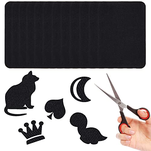 Gygyl 12Pcs 100% Cotton Iron-On Patches, Repair Patches For Clothing, Iron On For Inside Jeans And Clothing Repair (Black) #TOP3