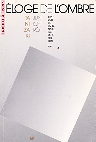 L'éloge de l'ombre 2716902682 Book Cover