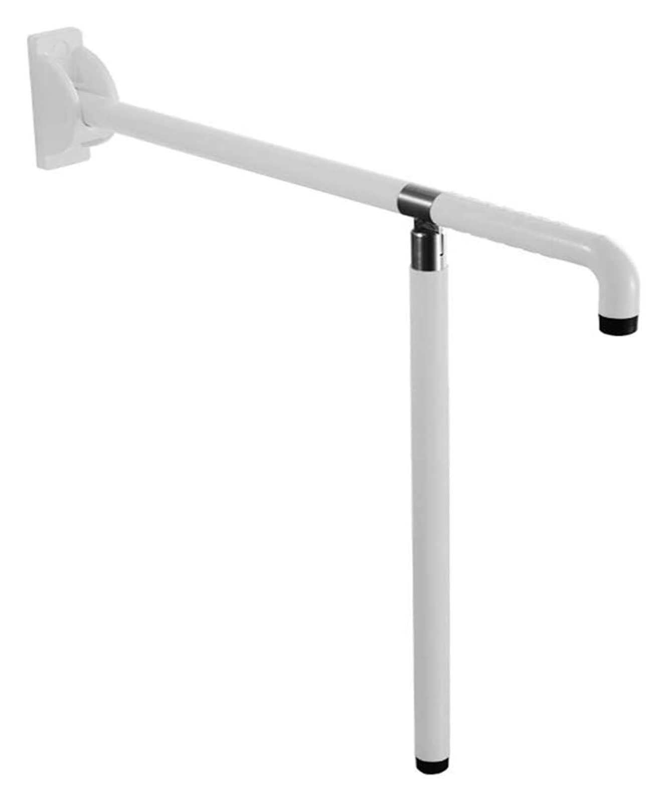 Barras de Apoyo para baño, Barra de Seguridad, Barra de Apoyo abatible, Barra Plegable de Pared, Barra de Apoyo Plegable con Pata
