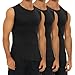 FALARY Herren Unterhemden Schwarz gekämmte Baumwolle Tanktops Slim Fit Männer 3er Pack 2XL Hemd Slim günstig Kaufen-FALARY Herren Unterhemden Schwarz gekämmte Baumwolle Tanktops Slim Fit Männer 3er Pack 2XL