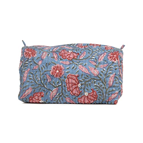 Image of Block N Style's Travel Hanging Dopp Kit for Men and Women Organizer for Cosmetics, Makeup Brushes, Jewelry, Shaving Tools and Travelling Accessories BHRAM Kamal TOILTERY Bag Pouch