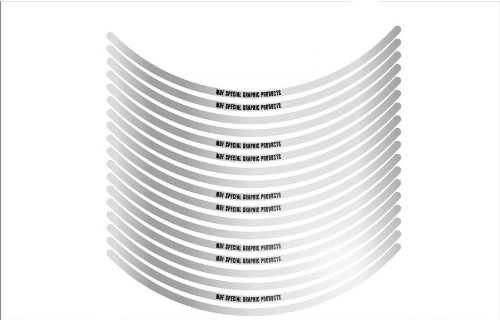 エムディーエフ リムストライプ ミラータイプ ミラーシルバー 6mm幅 12インチ RIM-6M-SV-12