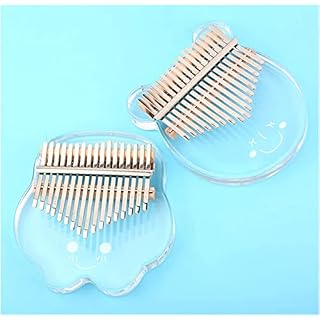 Mini Doigt Kalimba Pouce Piano Kalimba 17 Touches Cristal Rose Transparent Pouce Piano Acrylique Afrique Kalimba Doigt… – Image 3