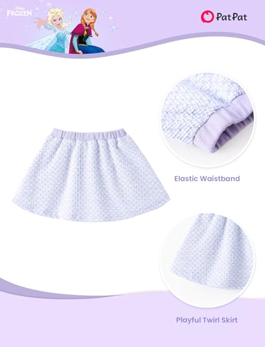 Image of Disney Frozen Elsa Minnie Princess Toddler Girl 2pcs Outfit Skirt Set 2-9Y