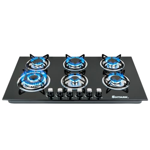 La Mejor Lista de Sams Club Estufas para comprar online. 48 Parrilla a Gas Estufa Vidrio Templado Empotrable | Hierro Fundido, Encendido Eléctrico, Perillas Metalicas | Incluye Accesorios | Gas LP y Gas Natural | Acero Inoxidable (6...