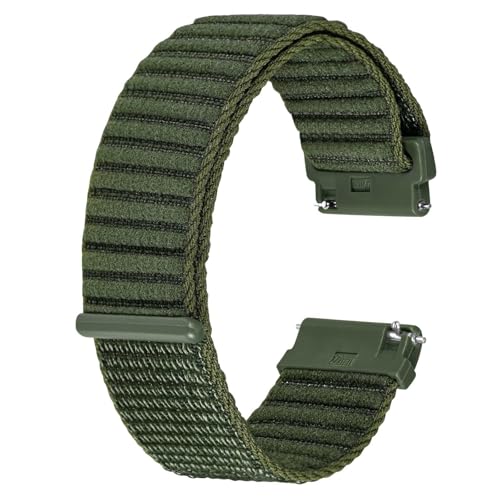 Facile da Cambiare: Dotato di barrette a molla standard a sgancio rapido, che consentono di sostituire il cinturino dell'orologio in pochi secondi, senza bisogno di attrezzi. Abbina senza sforzo il cinturino al tuo abbigliamento, alla tua attività o al tuo umore