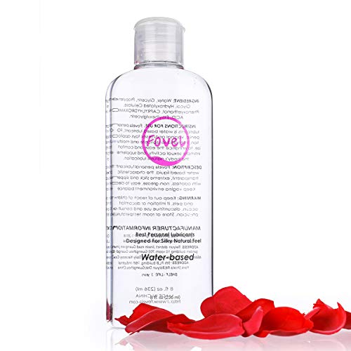 Fovel Water Based Personal Lube for Sex, Lubricant for Men Women 8 oz