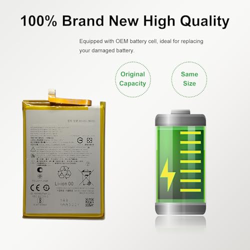 Image of New MD50 Battery Replacement for Moto G Stylus 5G 2021 (XT2131), with Instruction Manual & Repair Toolkit