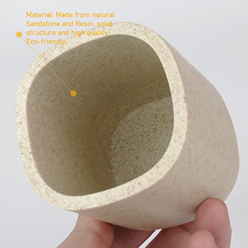 Bathroom Tumbler Cup, Toothbrush Holder Polyresin Toothbrush Organizer Make Of Resin, Toothpaste Holder Stand Cups Drinking For Bathroom #TOP3