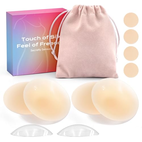 daidora 2 Paia di Copricapezzoli Adesivi Impermeabili e Traspiranti, Nipple